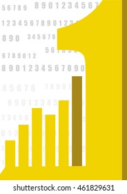 cover of presentation and report in A 4 size, vector illustration