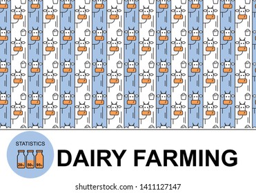Cover for presentation or report on agriculture, dairy farming