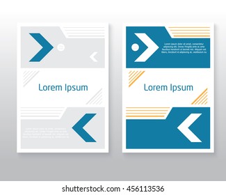 Cover for presentations, reports, brochures. Vector layout in A4 size