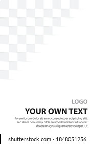 Cubre el diseño de impresión con espacio para el texto. Vector de fondo abstracto.