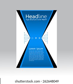 Cover Report abstract design background in A4 size