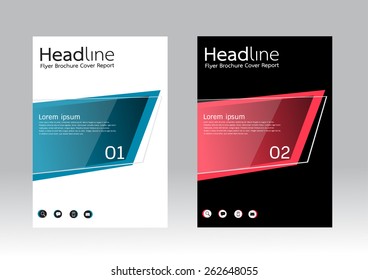 Cover Report abstract design background in A4 size