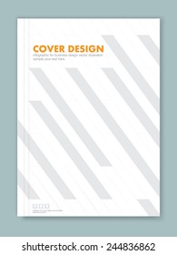 Cover report and brochure colorful geometric design background, vector illustration 