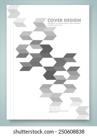 Cover report and brochure colorful geometric design background, vector illustration 