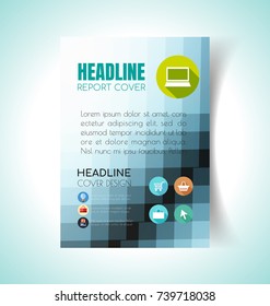 Cover Report Business  Polygonal Geometric pattern Design Background.