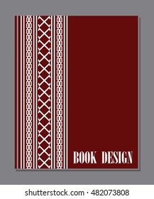 Cover report geometric abstract background, vector illustration