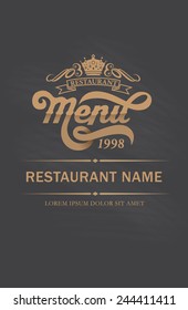 Cover Restaurant menu design