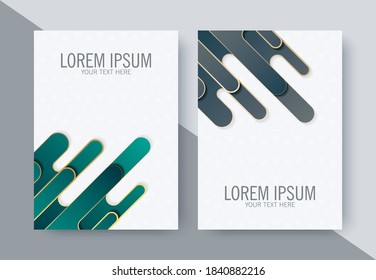 Cover of round modern abstract shape in gradient color