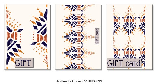 Cover royal greeting design. Modern template with ikat ornament for wedding design or greeting card any purpose. 