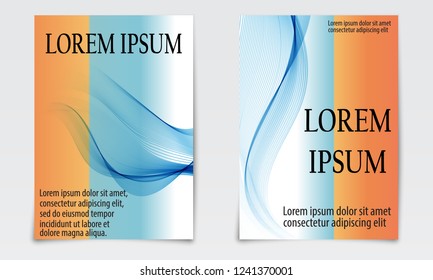Cover set abstract design. Liquid wave background. Flow shapes vector. Abstract 3d flow shape. Fluid colors pattern. Modern fluid colorful texture.