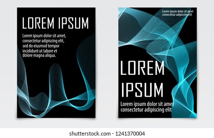 Cover set abstract design. Liquid wave background. Flow shapes vector. Abstract 3d flow shape. Fluid colors pattern. Modern fluid colorful texture.