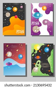 Cover set can use for background. theme space or galaxy
