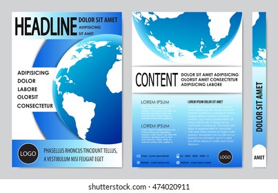 Cover sheet, Cover note, Book cover, booklet for presentation of business report. Workbook, Notebook, Textbook with layout design background. Annual report, yearly report  for present information. 