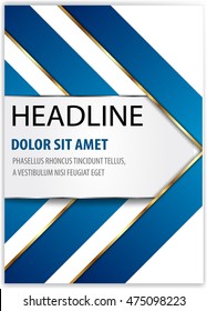 Cover sheet, Cover note, Book cover, booklet for presentation of business report. Workbook, Notebook, Textbook with layout design background. Annual report, yearly report for present information.