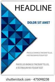 Cover sheet, Cover note, Book cover, booklet for presentation of business report. Workbook, Notebook, Textbook with layout design background. Annual report, yearly report for present information.
