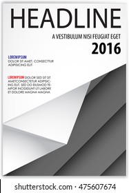 Cover sheet, Cover note, Book cover, booklet for presentation of business report. Workbook, Notebook, Textbook with layout design background. Annual report, yearly report for present information.