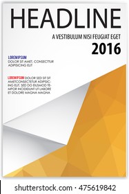 Cover sheet, Cover note, Book cover, booklet for presentation of business report. Workbook, Notebook, Textbook with layout design background. Annual report, yearly report for present information.