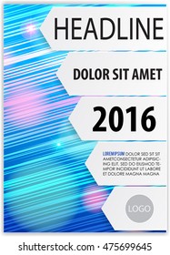 Cover sheet, Cover note, Book cover, booklet for presentation of business report. Workbook, Notebook, Textbook with layout design background. Annual report, yearly report for present information.