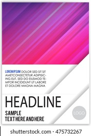 Cover sheet, Cover note, Book cover, booklet for presentation of business report. Workbook, Notebook, Textbook with layout design background. Annual report, yearly report for present information.