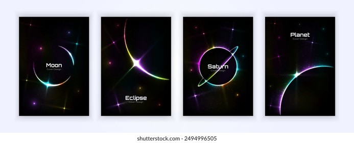 cover simple space design background cover, space poster, abstract gradient illustration