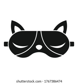Cover sleeping mask icon. Simple illustration of cover sleeping mask vector icon for web design isolated on white background