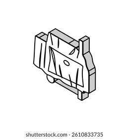 cover smoker isometric icon vector. cover smoker sign. isolated symbol illustration