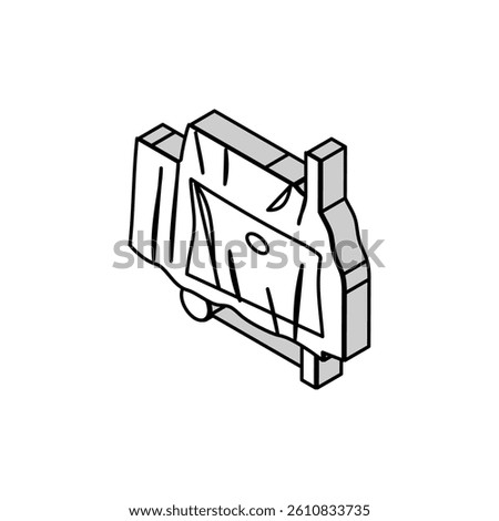 cover smoker isometric icon vector. cover smoker sign. isolated symbol illustration