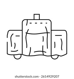 cover smoker line icon vector. cover smoker sign. isolated contour symbol black illustration