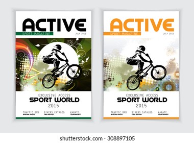 Cover Sport Active Magazine, Vector