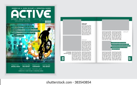 Cover Sport Active Magazine, Vector