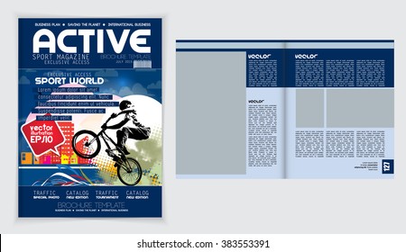 Cover Sport Active Magazine, Vector