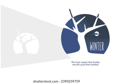 Cover, subject winter. Book or web site home page