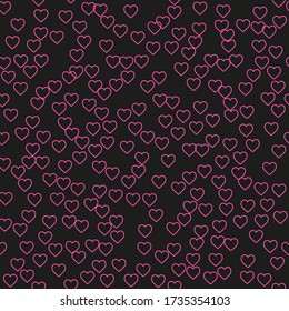 Cover with symbols of gamble. Colored illustration with hearts, spades, clubs, diamonds. Pattern for ads of parties, events in Vegas. 