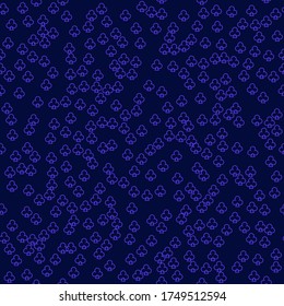 Cover with symbols of gamble. Colored illustration with hearts, spades, clubs, diamonds. Pattern for ads of parties, events in Vegas.