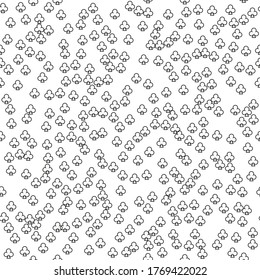 Cover with symbols of gamble. Colored illustration with hearts, spades, clubs, diamonds. Pattern for ads of parties, events in Vegas. 