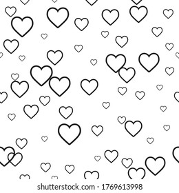 Cover with symbols of gamble. Colored illustration with hearts. Pattern for party ads, Vegas events . 