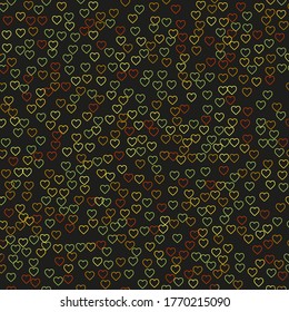 Cover with symbols of gamble. Colored illustration with hearts, spades, clubs, diamonds. Pattern for ads of parties, events in Vegas. 