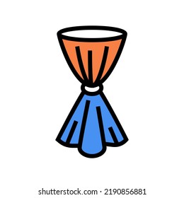 cover table exhibition color icon vector. cover table exhibition sign. isolated symbol illustration