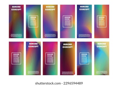 Cover Tech template set. Radial semicircle geometric line pattern. Linear background for catalogs, company brochures. 