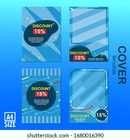 cover template with A4 size