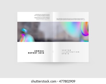 Cover template with abstract watercolor elements for business designs and backgrounds.