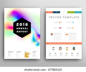 Plantilla de portada con elementos de acuarela abstracta para diseños y fondos empresariales.