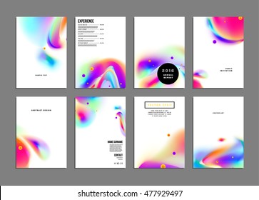 Cover template with abstract watercolor elements for business designs and backgrounds.