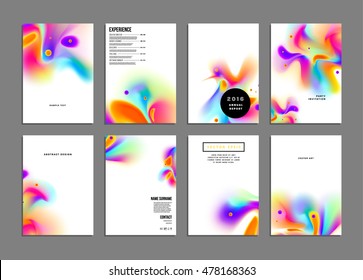 Plantilla de portada con elementos de acuarela abstracta para diseños de negocio y fondos.