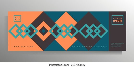 Cover template for book, banner, poster. Vector color illustration.