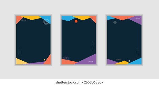 Cover template collection. Ideal design for social media, cover, banner, flyer.