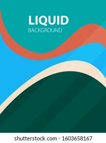Cover template collection with liquid shapes Free Vector. Contrast colors. Vector design layout -Vector