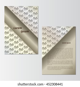 Cover template. The concept of brochures, booklets. Blank layout for ads or commercials. Vector illustration.