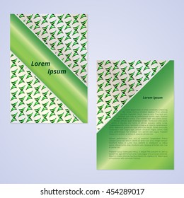 Cover template. The concept of brochures, booklets. Sheet for registration, information and advertising design. Vector illustration.