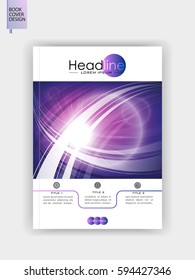 Cover template design in A4 for publication and web backgrounds. Vector.